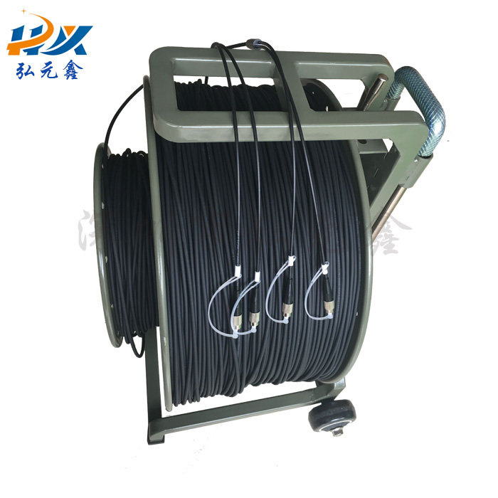 2 core armored field optical cable components (2fc-2fc-1000m)