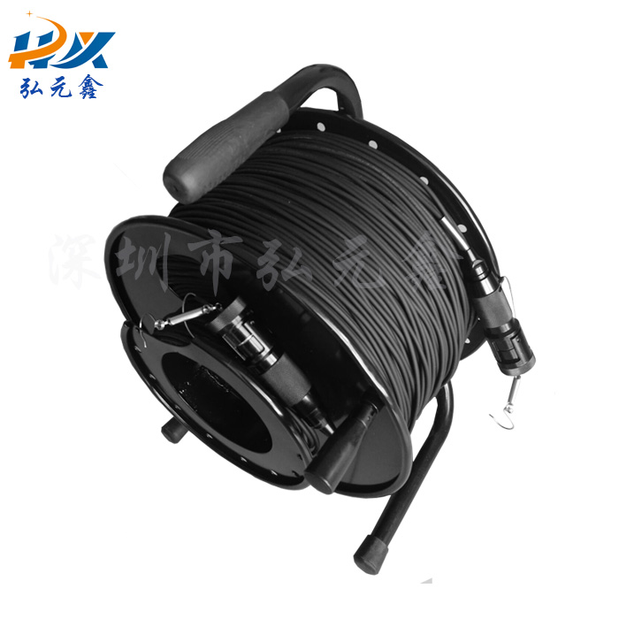 500 m 2-core portable field optical cable assembly